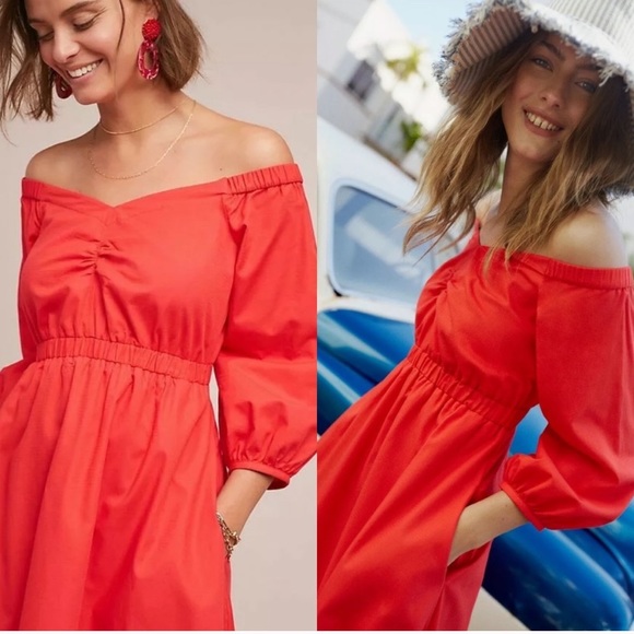Anthropologie • Off the Shoulder Dress - Picture 2 of 8